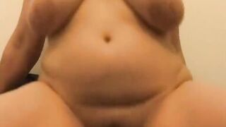 Slutty milf sucking on dildo and masturbating solo on cam - 14 image