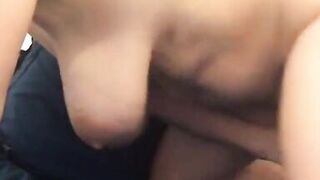 Slutty milf sucking on dildo and masturbating solo on cam