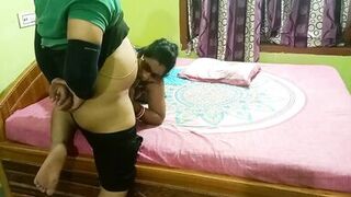 Indian Pandit Hot Fucking With Neighbor Wife in Sexy Lingerie get Creampied - 5 image