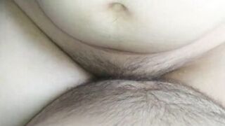 MILF with big boobs rides my cock and gets a huge creampie! - 13 image