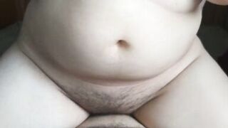 MILF with big boobs rides my cock and gets a huge creampie! - 7 image