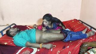 Indian hot beautiful Bengali bhabhi hardcore fucking with her husband's friend