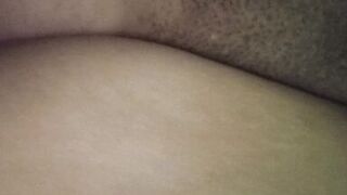 my cuckold hubby watches me being fucked by the inexperienced neighbor in the living room