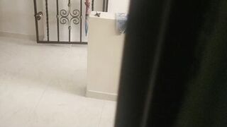 my cuckold hubby watches me being fucked by the inexperienced neighbor in the living room - 5 image