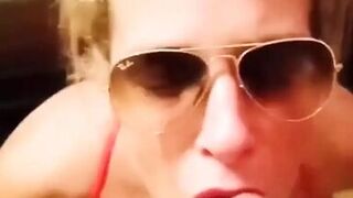 MILF Blowjob Close up and Facial Cumshot