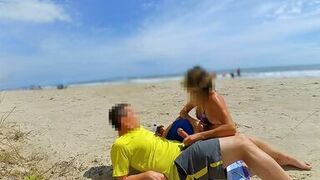 Public cumshots in front of everyone