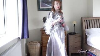 AuntJudys - Your Busty Mature Landlady Mrs. Red Catches You Watching Her Changing Clothes - 2 image