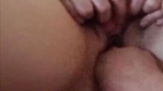 Wife fingers herself and is fingered by work colleague