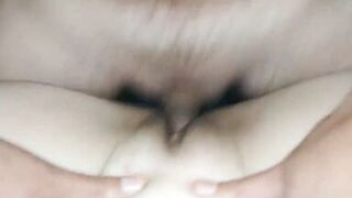 Fucking Neighbor's Busty Wife Hard in Wet Shaved Pussy!