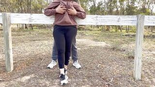 Sexy Indian Couple Making Love in Outdoor - Desi Public Romance - Pussy Licking - Boobs Press - Risky Sex - 10 image
