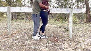 Sexy Indian Couple Making Love in Outdoor - Desi Public Romance - Pussy Licking - Boobs Press - Risky Sex - 5 image