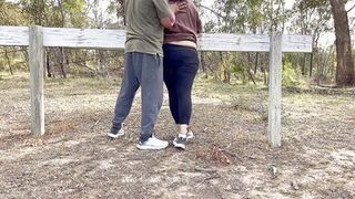 Sexy Indian Couple Making Love in Outdoor - Desi Public Romance - Pussy Licking - Boobs Press - Risky Sex - 6 image