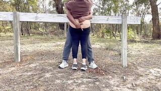 Sexy Indian Couple Making Love in Outdoor - Desi Public Romance - Pussy Licking - Boobs Press - Risky Sex - 8 image