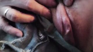 Naughty open window MILF pussy show - flashing & showing off for strangers next door