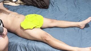 Masseuse goes too far with client and he breaks her BIG ASS.