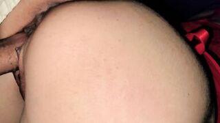 I fucked his wife's tight pussy and ended up in her asshole