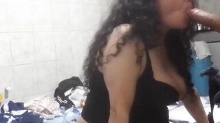 My friend's stepmother after her birthday party