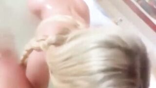 Mature BBW Milf Pawg rides Daddy cock in bath till cumshot POV - 6 image