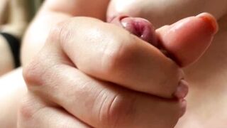 Wow! You Have so Much Precum. Tasting Dick Juice. Cum in Mouth. Close-up. - 4 image