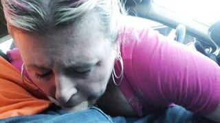 School Teacher Swallows Load In Car