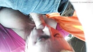 School Teacher Swallows Load In Car