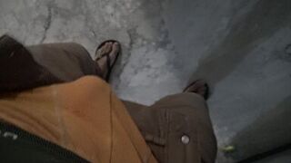 Perverted american tourist fucking a hairy mature prostitute in Colombia