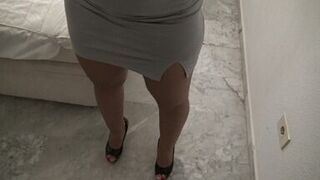 Perverted american tourist fucking a hairy mature prostitute in Colombia