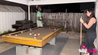 Milfcandy: Samantha Loses at Pool and Takes Long BBC