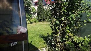 I spy on my stepmother, she is sunbathing naked in the yard - 9 image