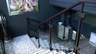 Hot MILFS rides on huge cock and fucks outdoor and office table - 3 image