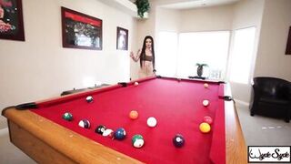 Best Pool Game! Lesbians Kris Riot & Harmonie Marquis Had A Lot Of Fun