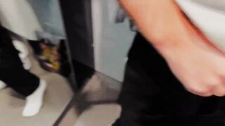 Public Blowjob in fitting room from a hot Blonde Girl - were we too loud? - 4 image