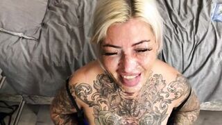 Homemade Milf Blowjob, facefuck and facial