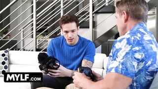 Are We Going to Get Caught?! My Horny Step Mom Loves Sucking My Big Dick When My Dad's Around - 6 image