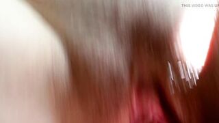 My Dick Felt Her Pulsating Orgasm and Shot Cum Inside Her Pussy. Close-up.