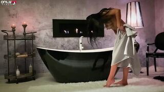 Only3X Girls - Classy Shalina Devine romantic anal toying at the bathtub (1080)