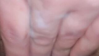 Horny MIILF in the toilet fucks herself with her hand - 14 image