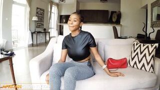 African Casting - Tight Black MILF Pussy Railed By Fake Producer