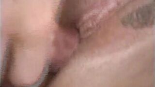 Busty MILF Gets Her Tattooed Pussy Railed by a Horny Man on the Bed