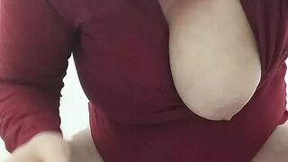 Hot stepmom squirts in the toilet