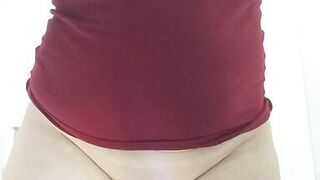 Hot stepmom squirts in the toilet