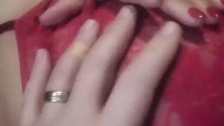 Christmasfun with Pussy and Cock Vibrator