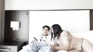 MILF Makes Innocent Stepson Watch Porn So She Can FUCK HIM!!! Dunken Hina Will Make You CUM