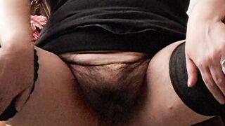 Stepmom seduces stepson's friend by showing her hairy pussy - 15 image