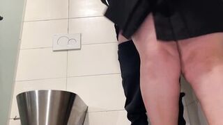 I couldn't resist and cum on my mother-in-law's thigh