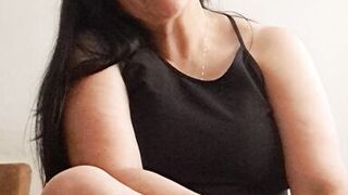 Stepson wants me to show him my pussy and tits to jerk off