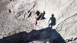 Milf is Shocked! She had to Suck&Fucks on the Beach!1