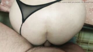 POV ANAL - Hot Sexy Stepmom MILF Fucked in her Big Ass Doggystyle and gets Creampie in Asshole - 8 image