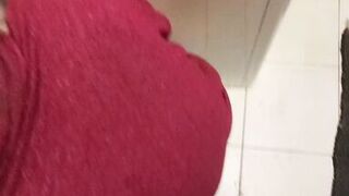 Pussy Play in Toilet with Cock Around Me - 4 image