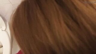 Pussy Play in Toilet with Cock Around Me - 6 image